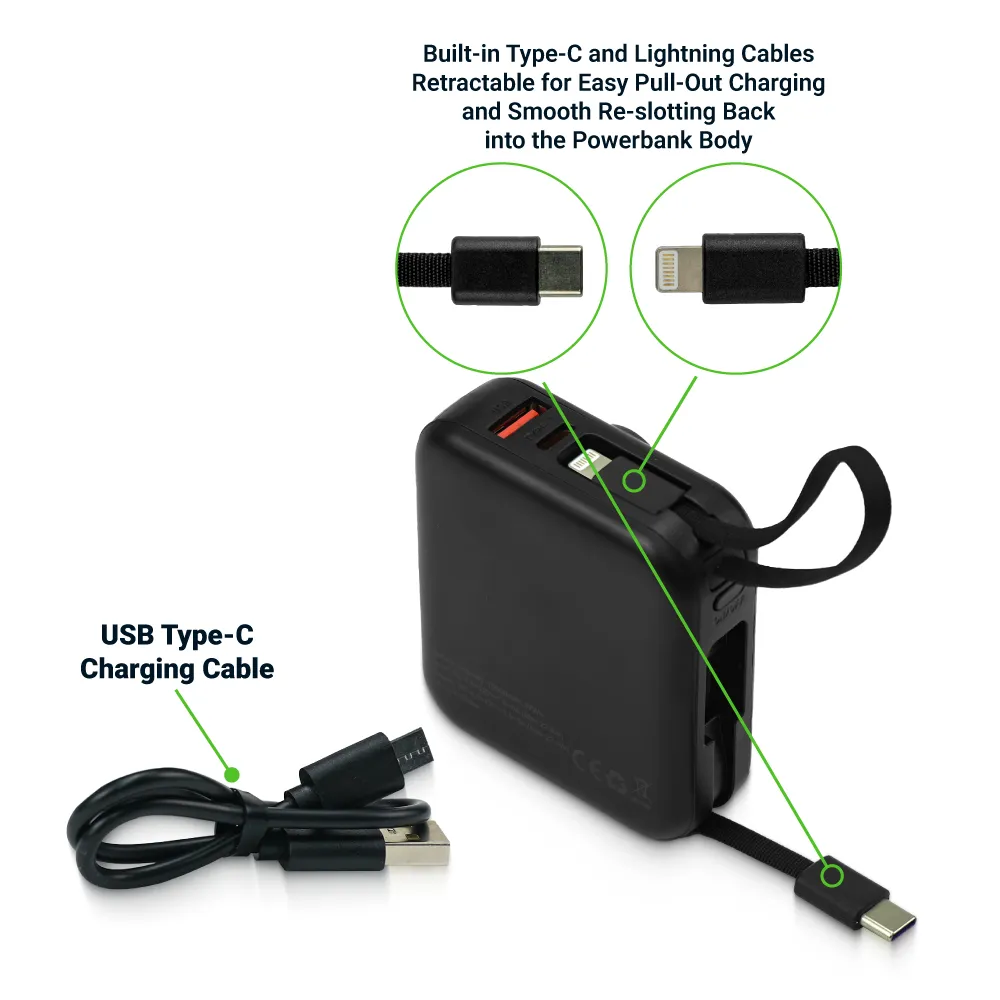 50775 - Fast-Charging-Digital-Powerbank-PB-D10K-Ports