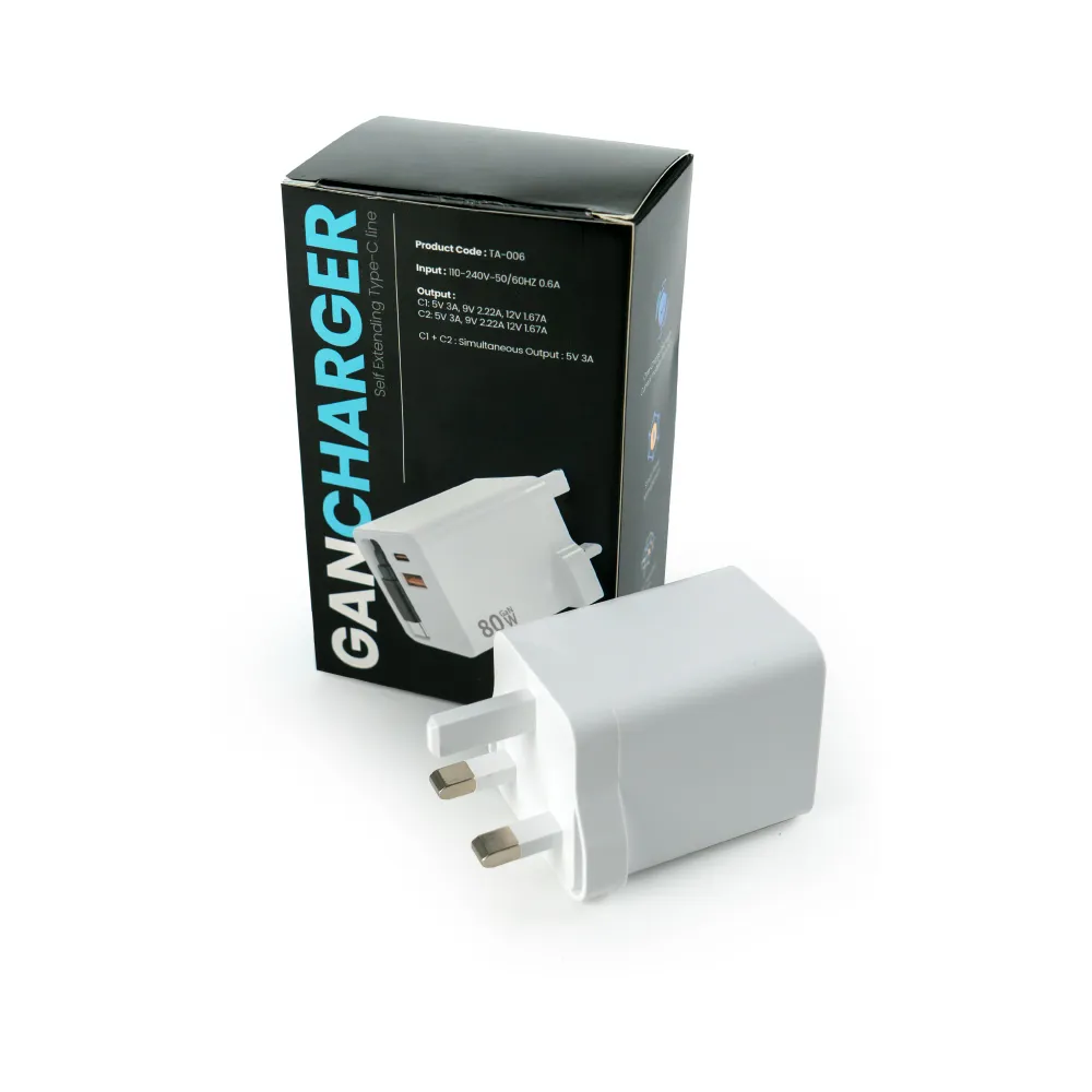 50110 - 80W-GaN-Charger-Adaptor-TA-006-with-Box