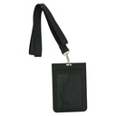 PU Leather Foldable ID Card Holder with Lace &amp; Hook