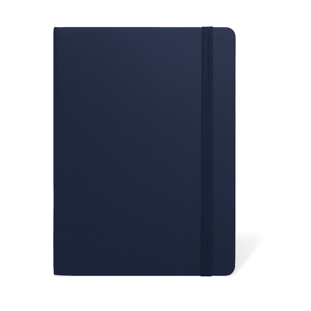 A5 Pu Economic Notebook Navy Blue 