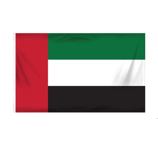 [UAE-F-B] UAE Flags in Satin Material Size 150 x 90 cm