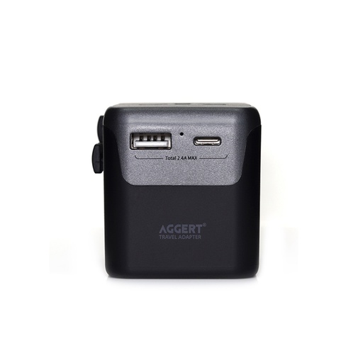 [AGTABK2222] AGGERT 2.4A Travel Adapter 