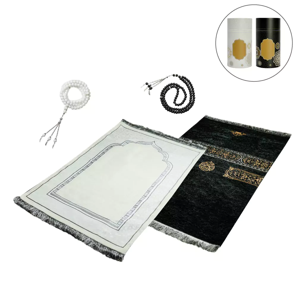 48282 - Prayer-Mat-with-Tasbih-PMBD-Black-and-Beige