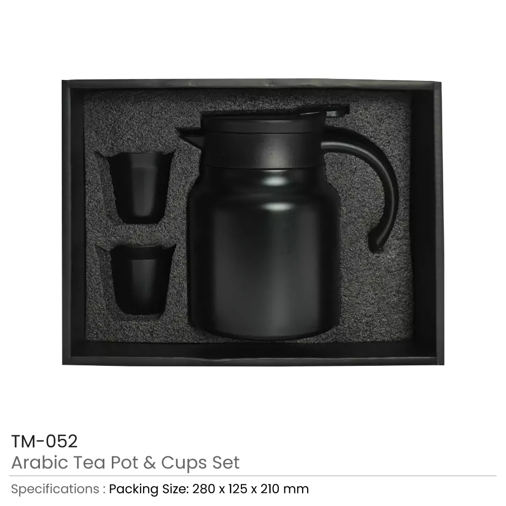 Arabic Tea &amp; Coffee Pot with Cups Set 1000 ml