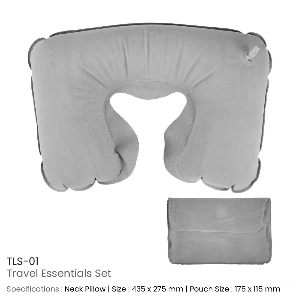 Travel Essential Set in Black Pouch