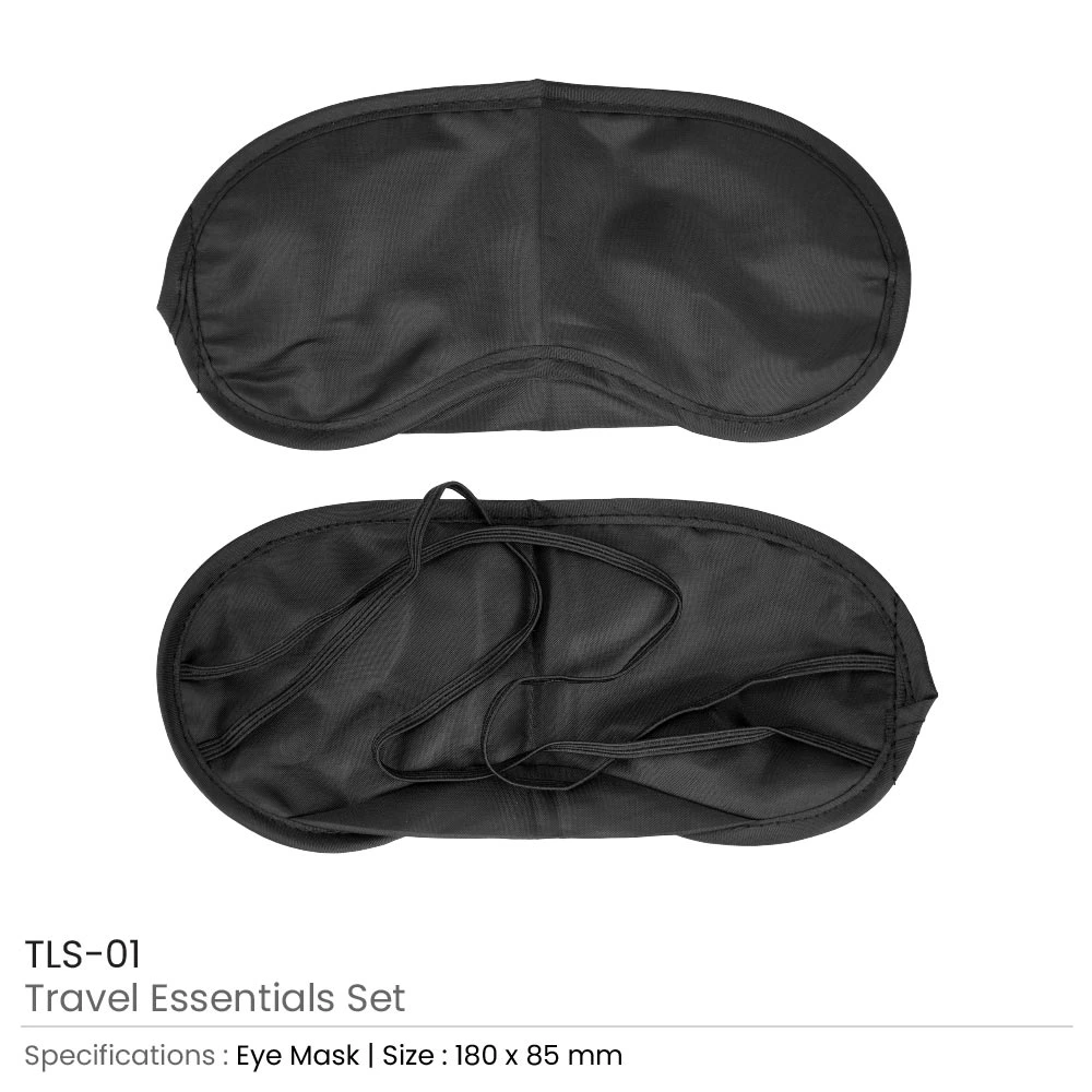 Travel Essential Set in Black Pouch