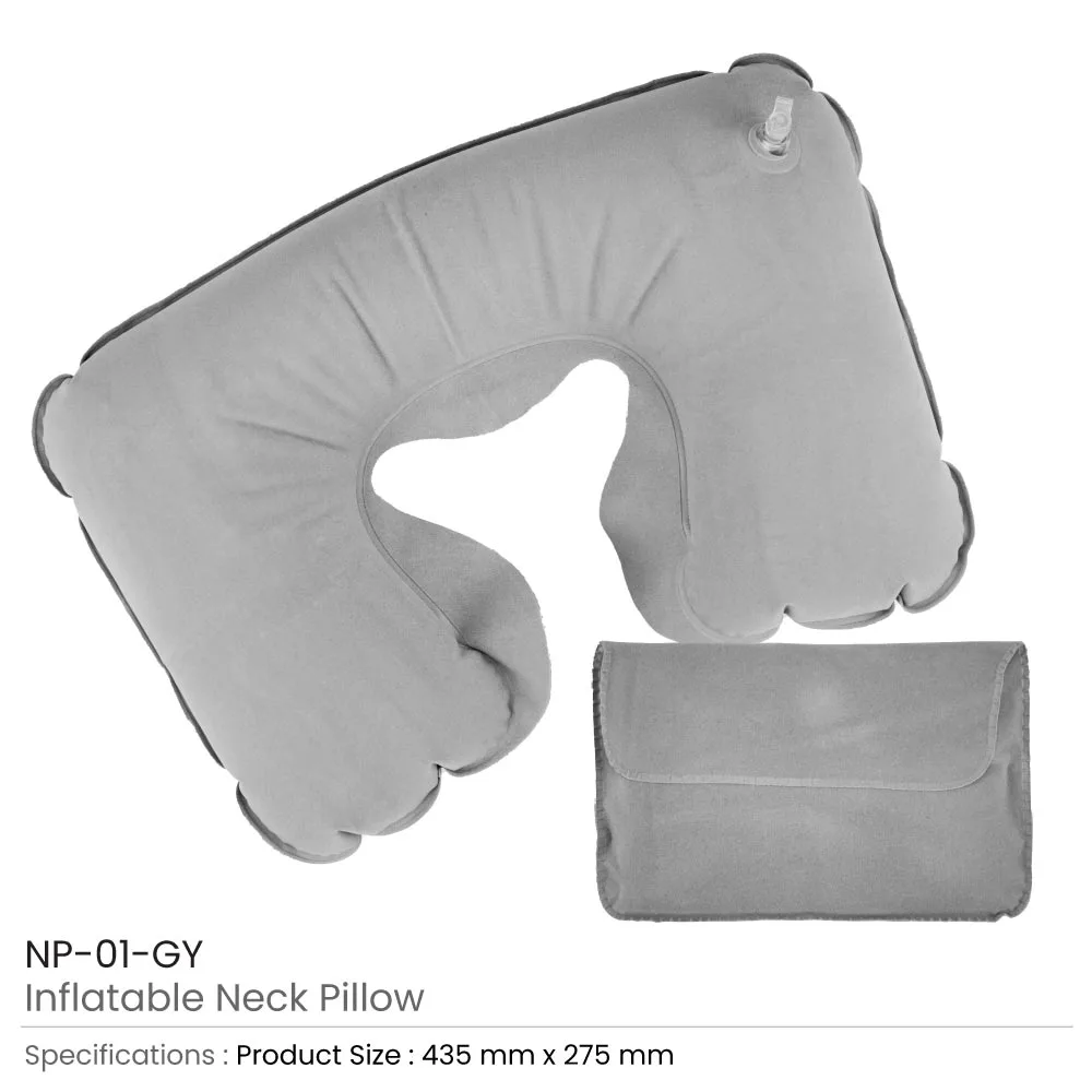 47872 - Inflatable-Neck-Pillow-NP-01-GY-Details