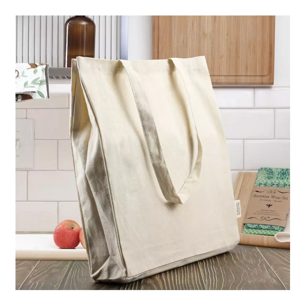 Recycled Cotton Tote Bags with Gusset 220 GSM