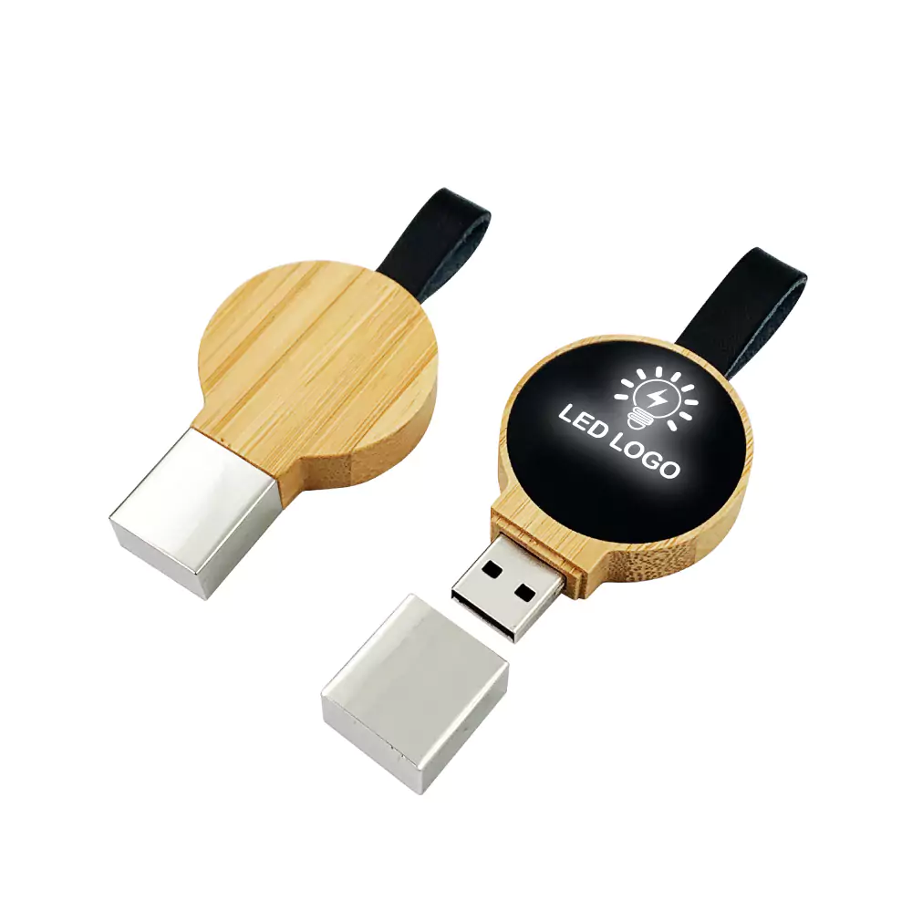 47555 - Branding-Bamboo-Round-LED-Logo-USB-78-BM