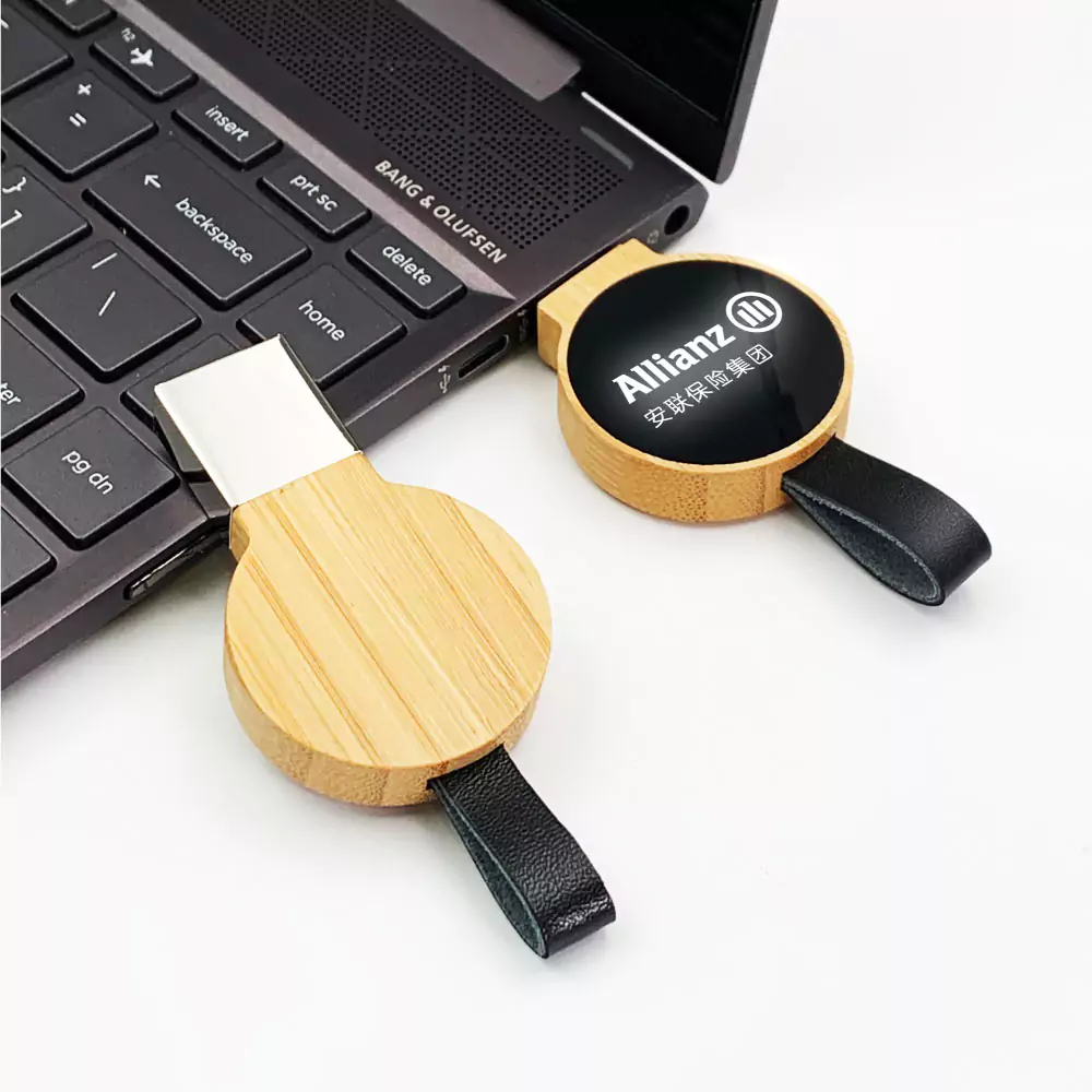 47555 - Bamboo-Round-LED-Logo-USB-78-BM-Sample