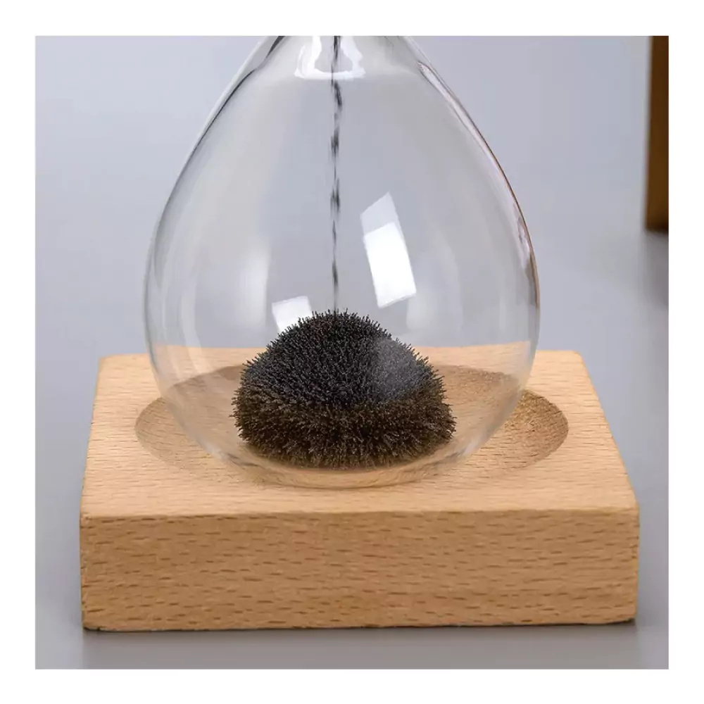 Magnetic Sand Timer with Wooden Base - 2 Minutes