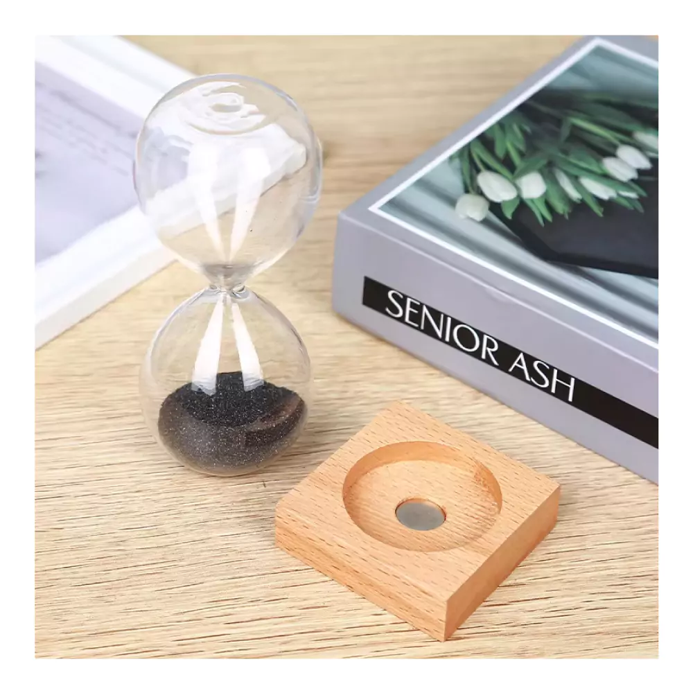 47495 - Magnetic-Sand-Timer-with-Wooden-Base-MST-01-02