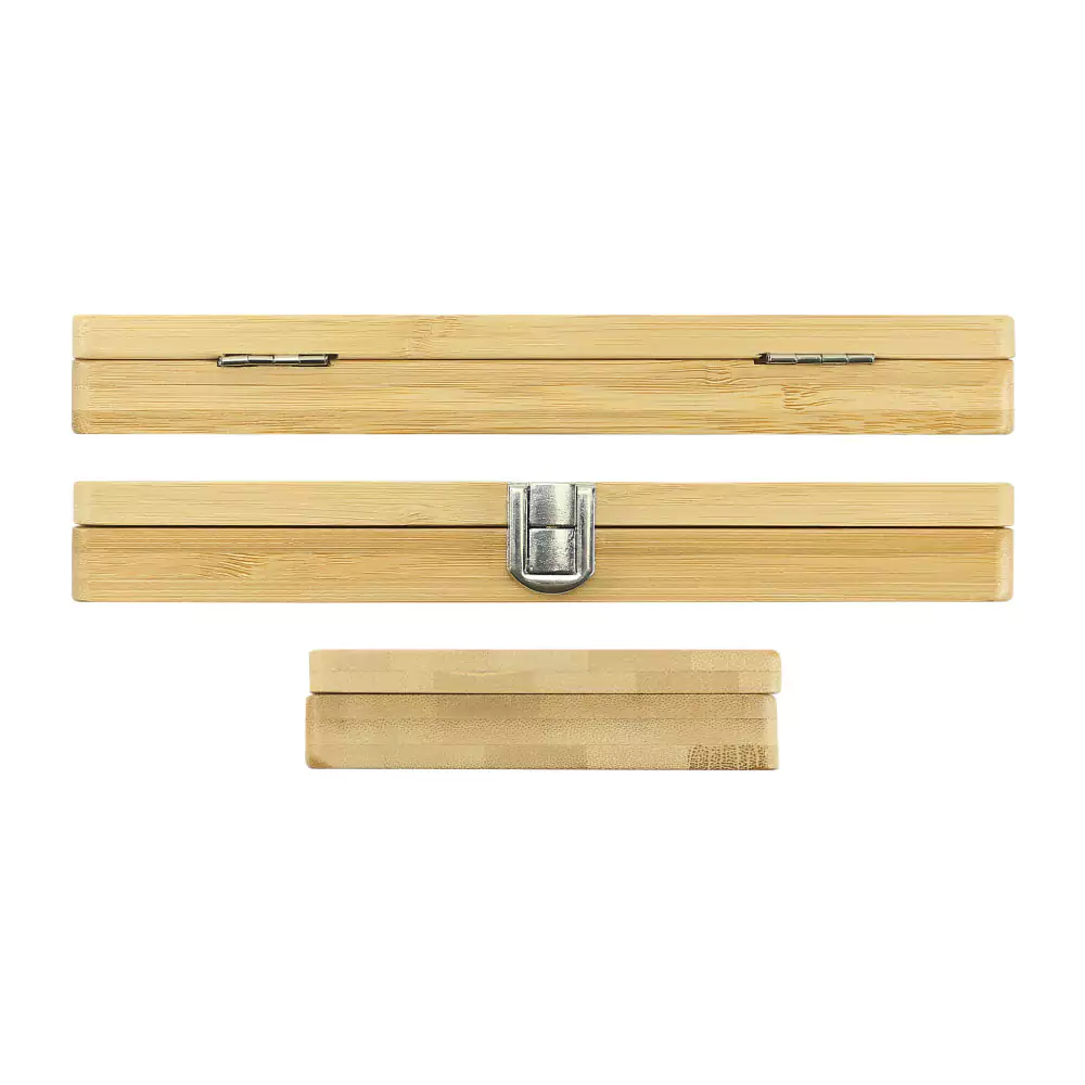 Tool Set in Bamboo Box with Silver Lock