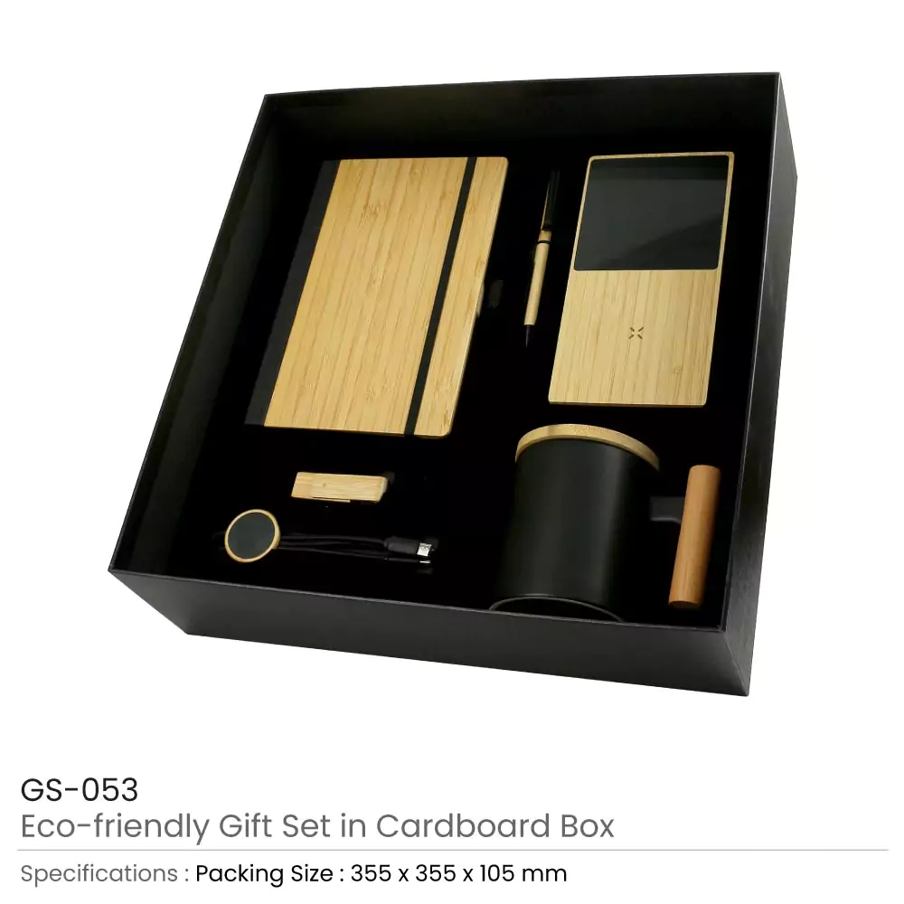 Promotional Gift Sets in a Black Cardboard Gift Box GS-053