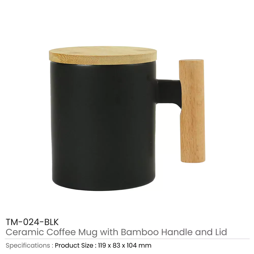 46849 - Ceramic-Coffee-Mugs-Black-TM-024-BLK
