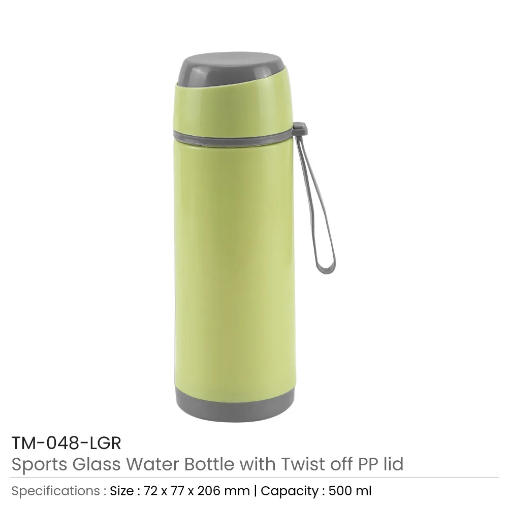 46583 - Sports-Glass-Bottle-Light-Green-TM-048-LGR