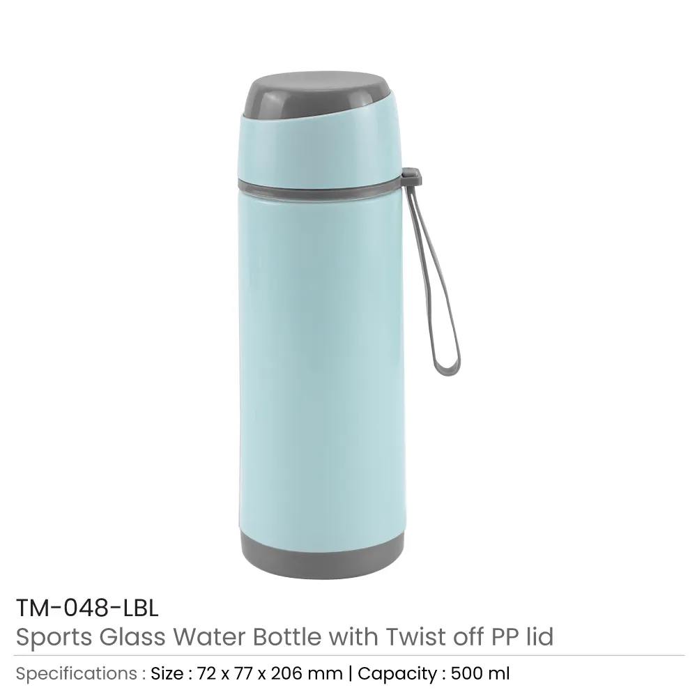 46583 - Sports-Glass-Bottle-Light-Blue-TM-048-LBL