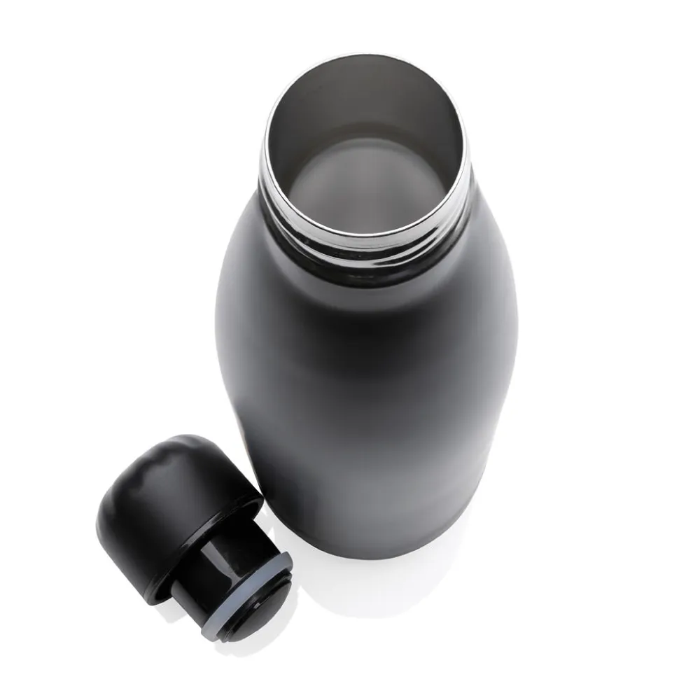 Premium Soft Touch Matt Cola Bottles in Stainless Steel 500ml