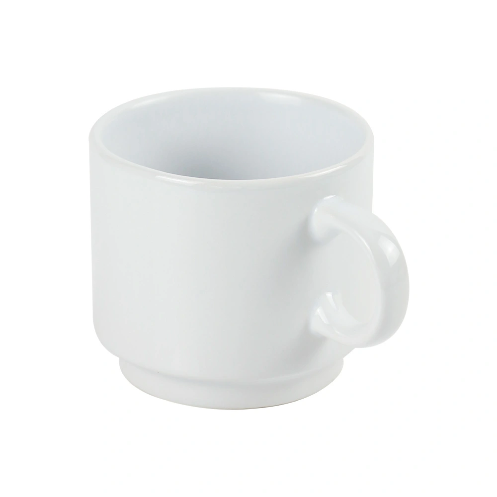 Ceramic Cups 10 Oz Glossy Finish White Color