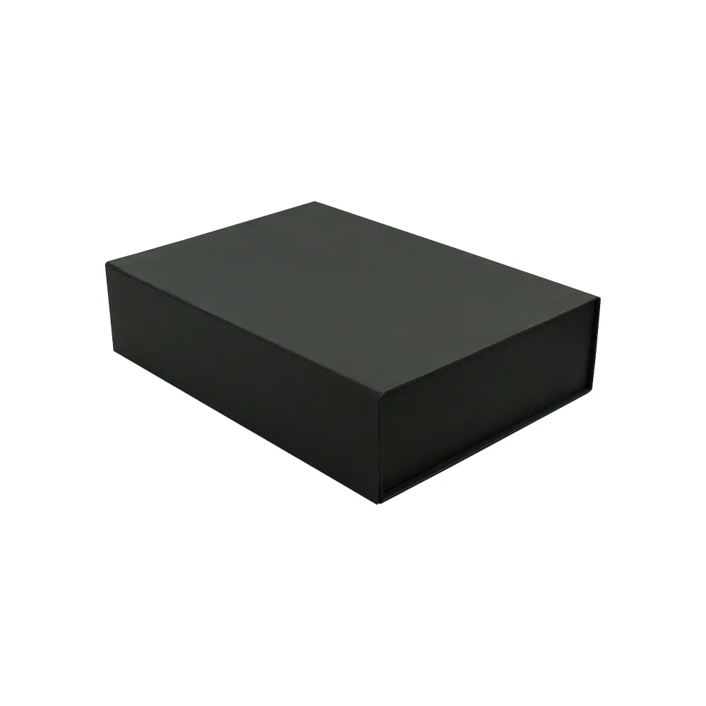 Black Plain Gift Box A3 Size with Magnetic Closure