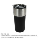 46460 - Double-Wall-SS-Tumbler-Black-TM-076-BLK