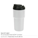 46444 - Double-Wall-Tumbler-White-TM-077-WHT
