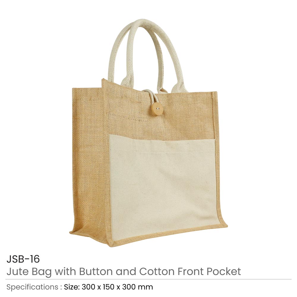 46396 - Jute-Bag-with-Front-Cotton-Pocket-and-Button-JSB-16-Details