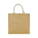 Eco-Friendly Jute Bags with Front Cotton Pocket & Button Closure