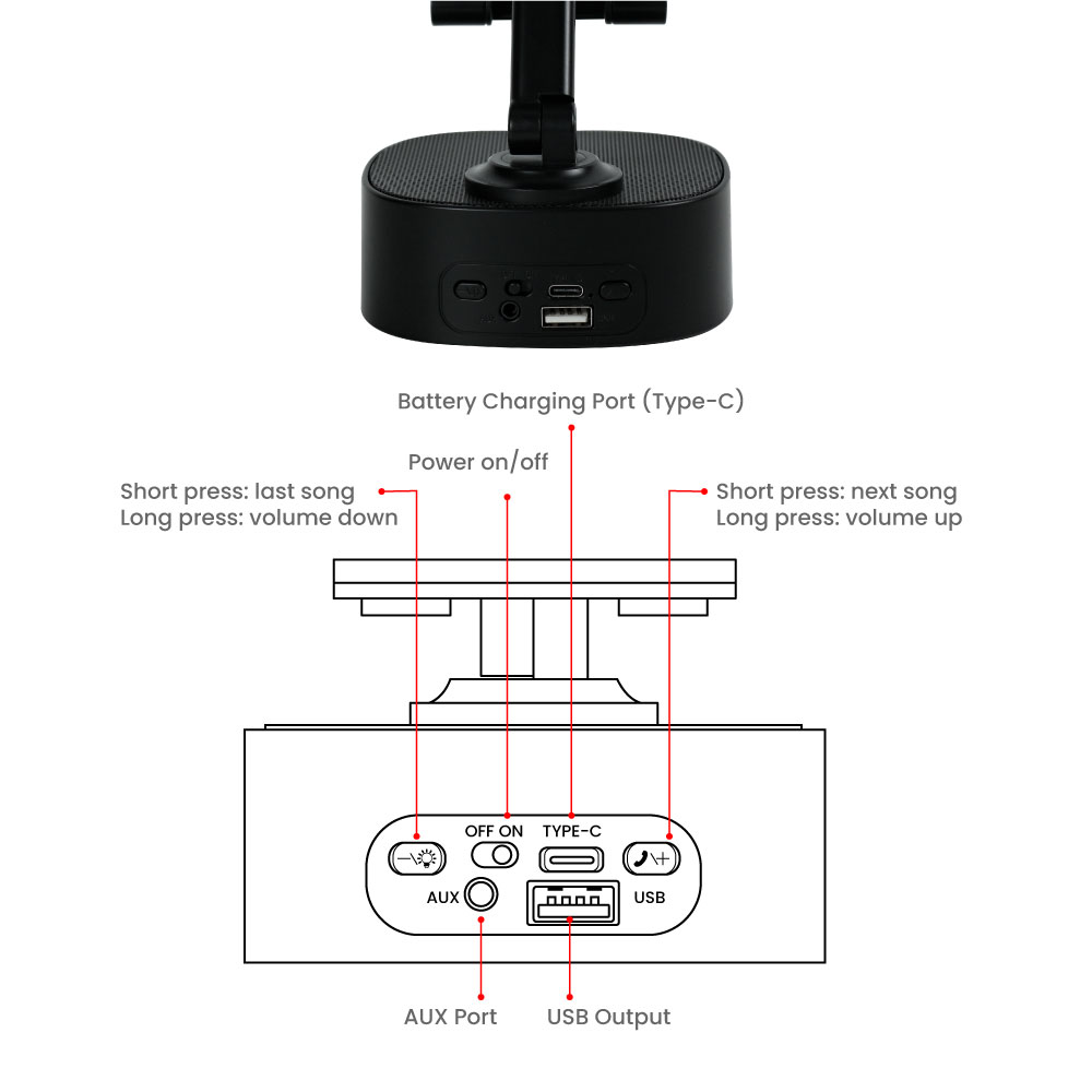 46186 - Wireless-Charger-with-BT-Speaker-SPK-L6-Manual
