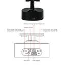 Wireless Fast Charger 15W with BT Speaker and RGB LED Logo