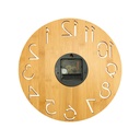45907 - Round-Bamboo-Wall-Clock-CLK-17-Back-View