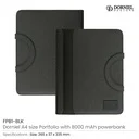 Dorniel Portfolio A4 with 8000mAh Powerbank and LED Logo