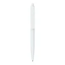 Plastic Pens White Color, Push Button, Wide Clip