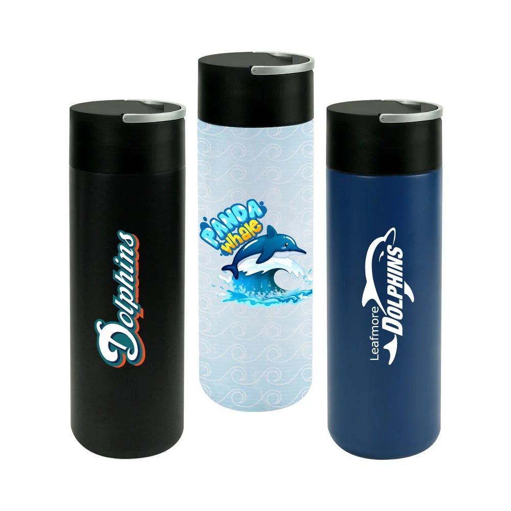 Double Wall SS Bottle, Twist-off Lid with Phone Holder 600 ml