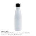 45591 - Double-Wall-SS-Bottle-TM-071-WHT