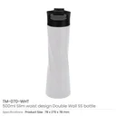 Double Wall SS Bottles Slim Waist Design 500 ml