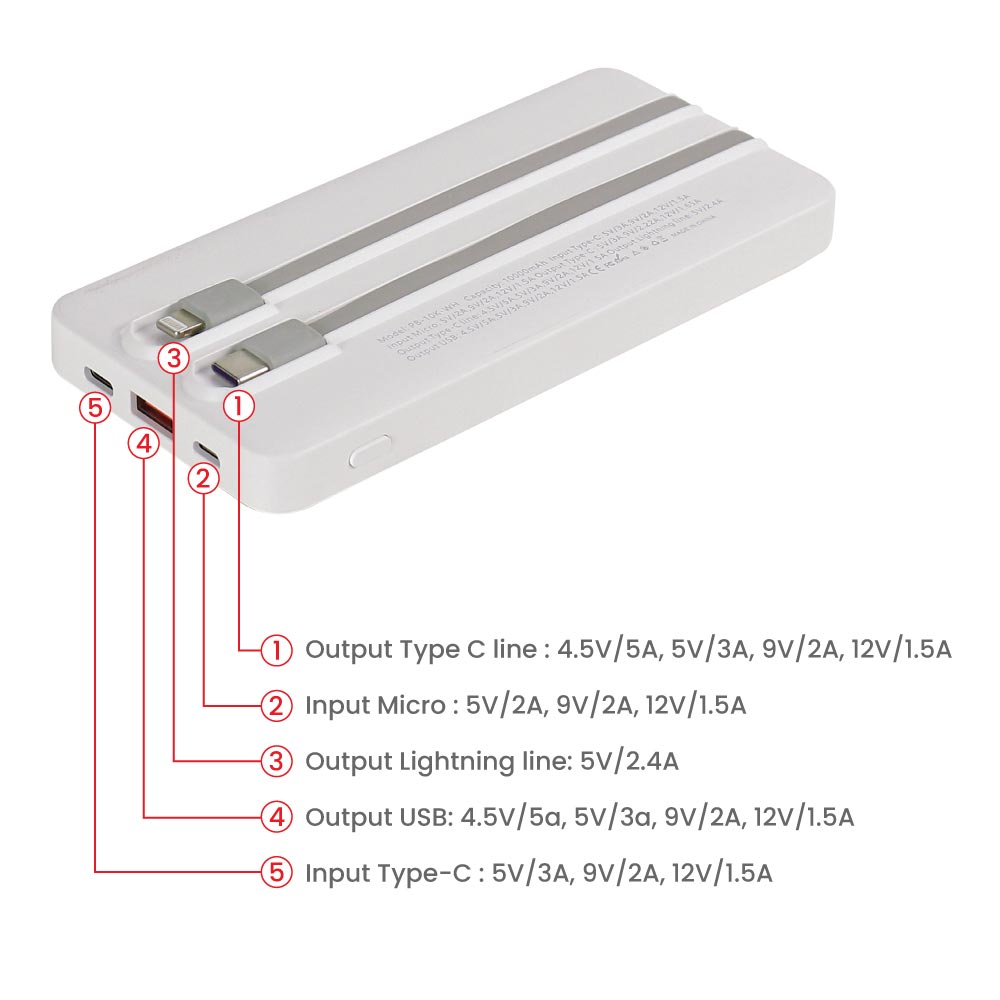 45502 - Powerbank-with-LED-Display-10K-mAh-PB-10K-Manuals