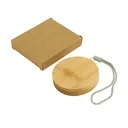 Multi-Charging Cable Set in Round Bamboo Case