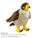 Falcon Plush Toys with White Scarf for Branding 22 cm