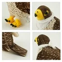 Falcon Plush Toys with White Scarf for Branding 22 cm