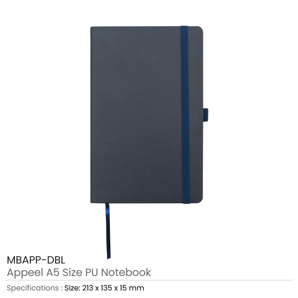 43211 - Appeel-A5-Size-PU-Notebook-MBAPP-DBL.jpg