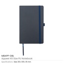 43211 - Appeel-A5-Size-PU-Notebook-MBAPP-DBL.jpg