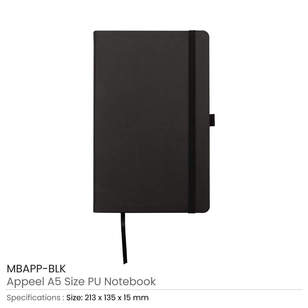 43211 - Appeel-A5-Size-PU-Notebook-MBAPP-BLK.jpg