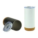 Travel Tumbler with Cork Base 450ml Stainless Steel