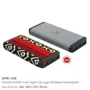 Dorniel Wireless Powerbank 10000 mAh with Light-up Logo