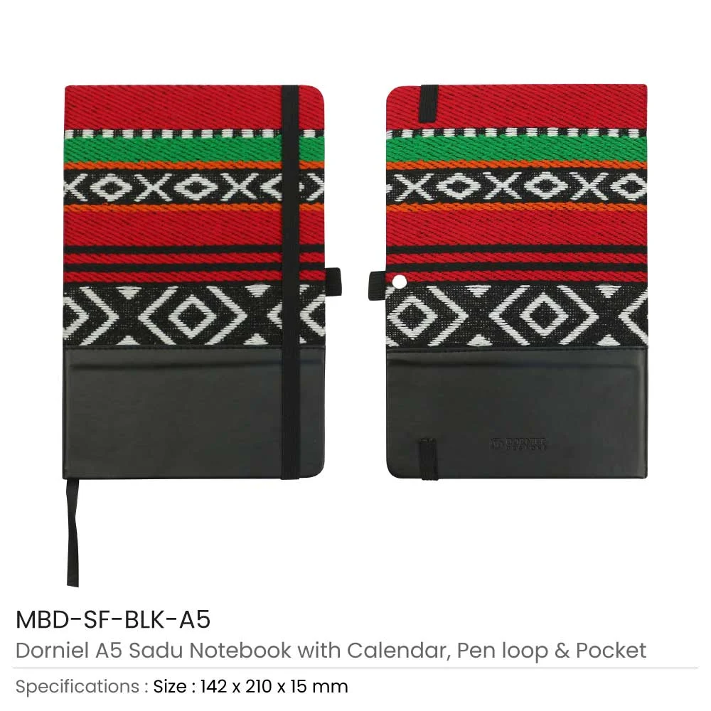 Dorniel A5 Notebooks with Calendar, Pen Loop and Pocket