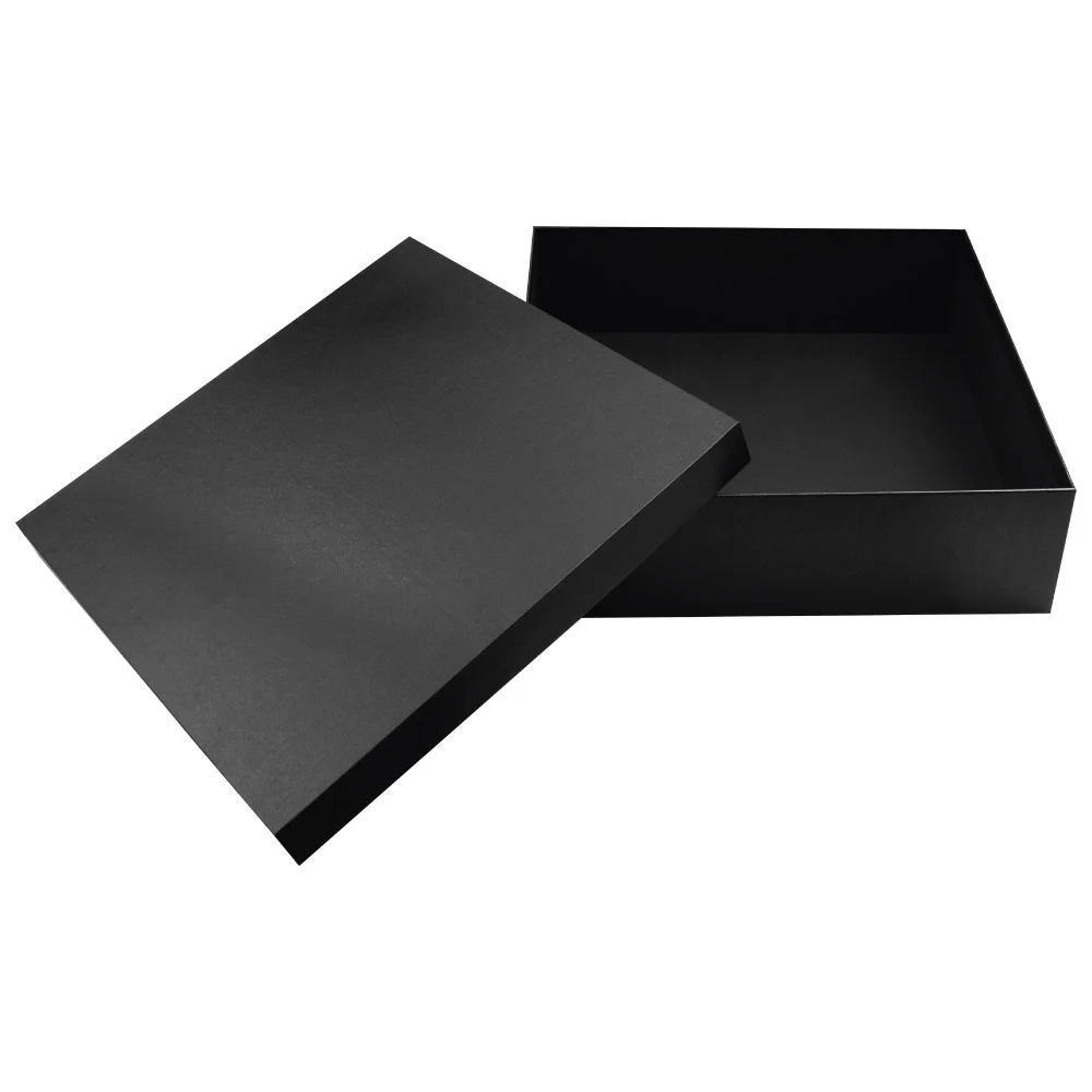 Black Plain Gift Box Size XXL Cardboard Material
