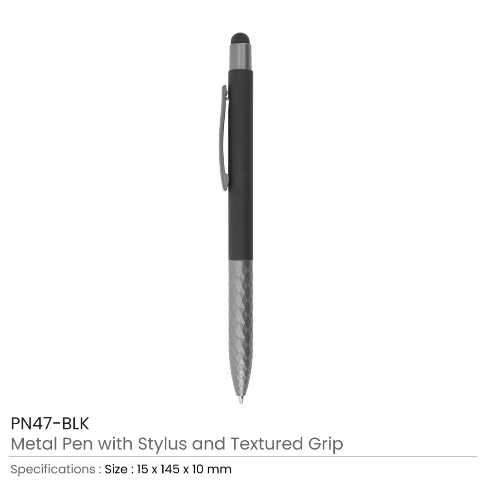 41162 - Stylus-Metal-Pen-with-Textured-Grip-PN47-BLK-1.jpg