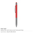 41162 - Stylus-Metal-Pens-with-Textured-Grip-PN47-RED.jpg