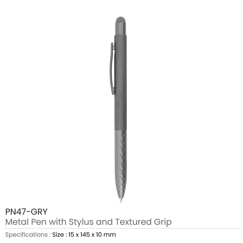 41162 - Stylus-Metal-Pens-with-Textured-Grip-PN47-GRY.jpg